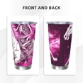 thumbnail image 3 of Fuzoiu Skull White Horse Print 20oz Tumbler, Stainless Steel Vacuum Insulated Car Cup, Insulated Coffee Mug,Travel Mug with Lid,Thermal Cup for Outdoor-Straw Three-piece Set, 3 of 8