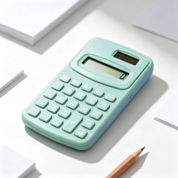 Basic Handheld Pocket Calculator, 8 Digit LCD Display 4 Function Calculator, Compact Mini Size for Home School Office Scenarios (Pink)