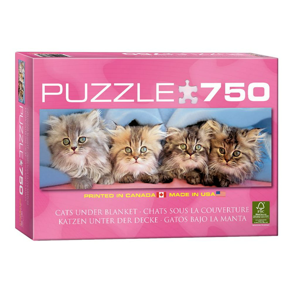 EurographicsPuzzles - Cats under Blanket - jigsaw puzzle - 750 pieces