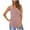 Pink, variant on Luxalzxs Women's Summer Casual Fashion Loose Solid Color Sleeveless Crew Neck Tank Top sequin Shirts Blouses