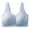 Blue, variant on Srogem Wireless Front Closure Bras for Women No Underwire Comfort Full Coverage Smooth Seamless Bra Bralettes