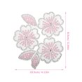thumbnail image 2 of Raindrops Parche De Hierro En Forma De Flor Con Pedrería Para Decorar Chaquetas Y Bolsas, 2 of 6
