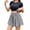 Grey, variant on ZHOGXU Stylish Midi Skirts For Womens Solid Color Summer Elastic Waist A Line Outdoor Shopping Dating