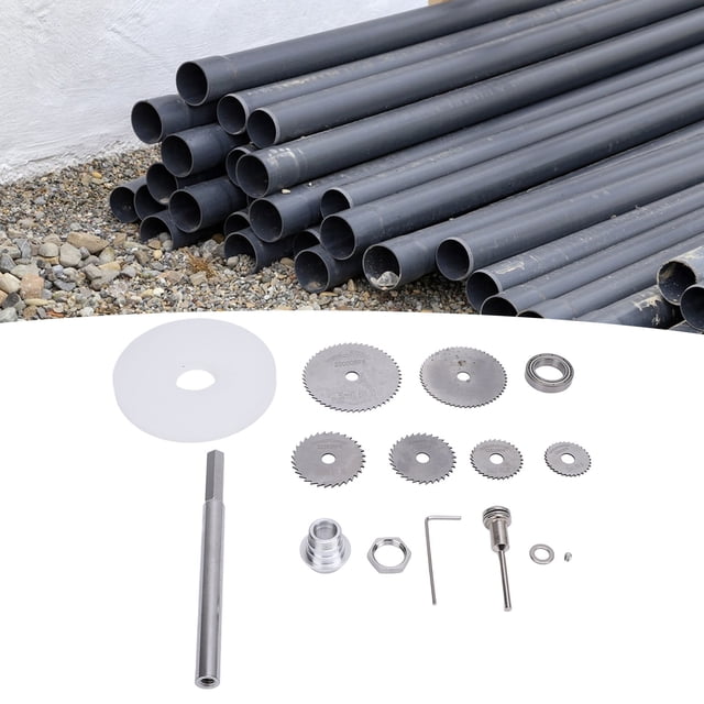 Inside Pipe Cutter, Hex Shank Steel Construction, Detachable Design, HSS Blades, Depth Guide, for PVC and Plastic Pipe Cutting