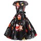 thumbnail image 2 of Vestido de fiesta de noche de Navidad con cuello en V sin mangas con estampado vintage para mujer Fridja  hjkh5377, 2 of 9