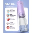 thumbnail image 3 of Travel mini water flosser, wireless oral irrigator with storage bag, portable compact design, 5 modes and detachable water tank, 7 waterproof flosser suitable for braces, orthodontics, sensitive teet, 3 of 4