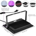 thumbnail image 4 of Paquete de 4 luces LED negras Blacklight YANYCN de 100 W, IP66, impermeables, 4 of 7