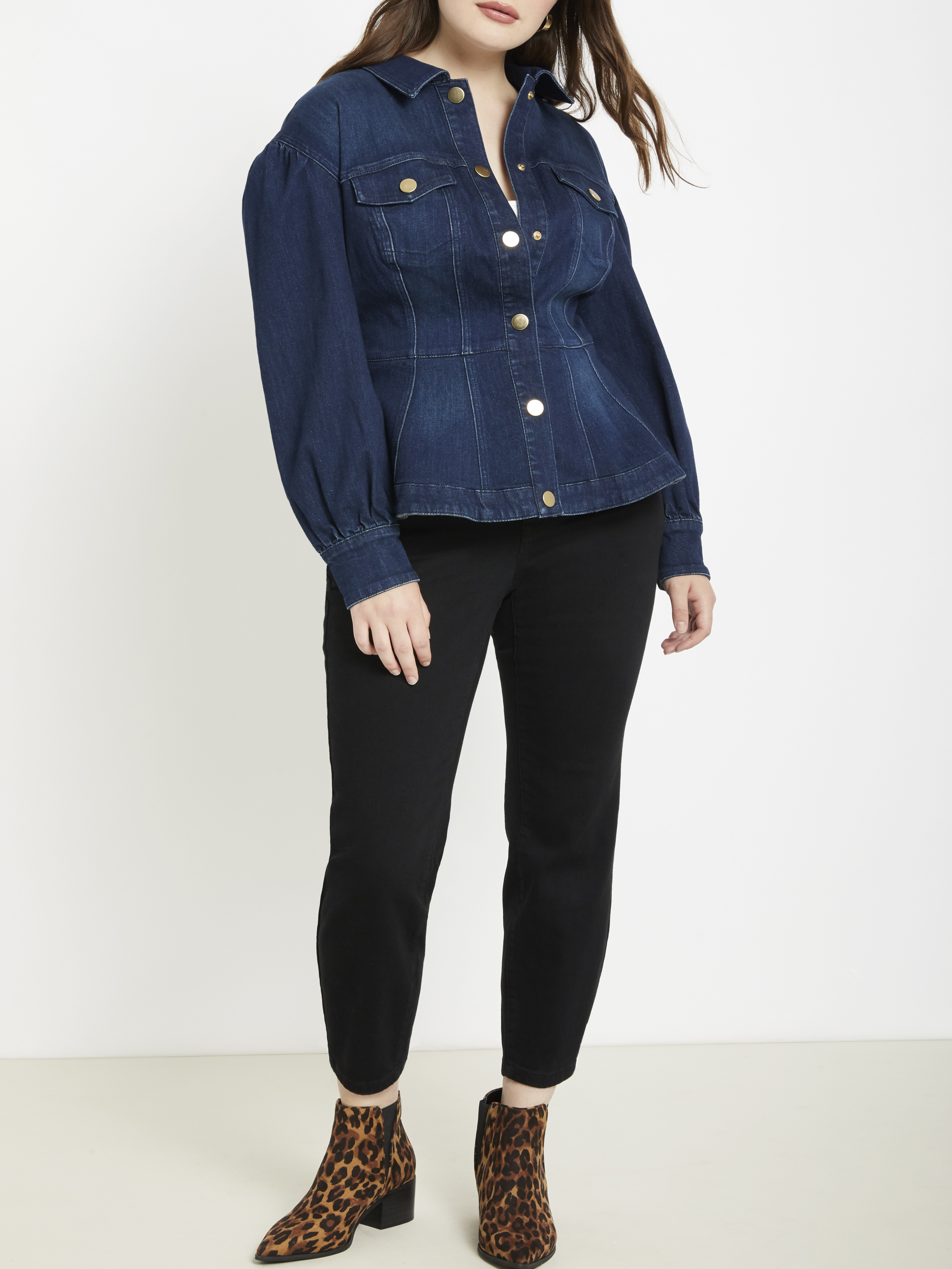 plus size jean jacket walmart