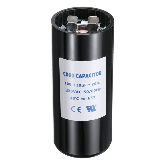 CD60 Capacitor 108-130 UF/Mfd 330 VAC 50/60 Hz for Electric Motor Starting