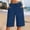#3Blue, variant on Byworldtasic Women's Soft Stretch Denim Drawstring Shorts Casual Bermuda Jean Shorts with Deep Pockets