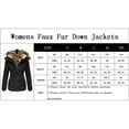 thumbnail image 2 of Dellytop Womens Hooded Coats Winter Zipper Faux Fur Inside Down Jackets, 2 of 2