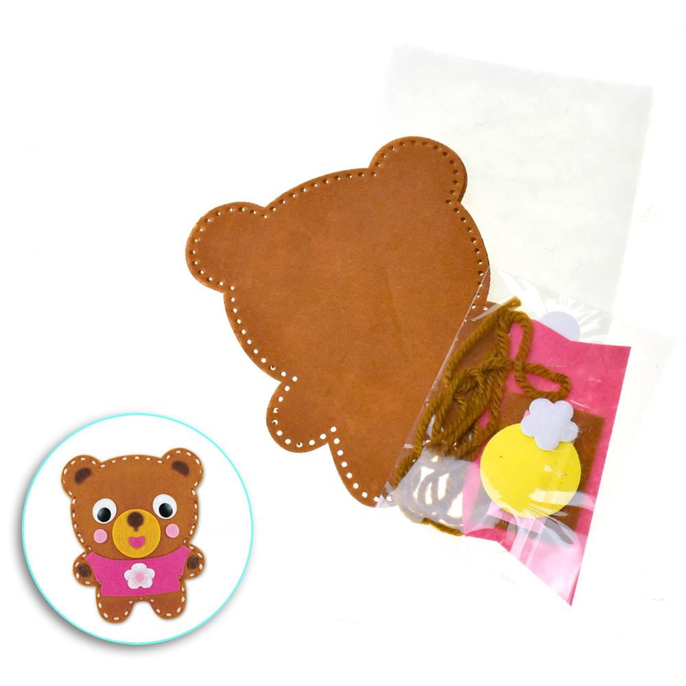 Teddy Bear Felt Friend Crafting Kit, 5Inch