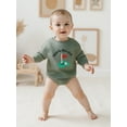 thumbnail image 5 of BemeyourBBs Baby Boy Golf Court Embroidery Jumpsuit Long Sleeve Round Neck Romper, 5 of 9
