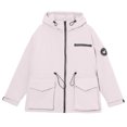 thumbnail image 4 of Black*Friday on Sale ChaoHeng Winter Jackets for Women Plus Size Women's Solid Color Longline Quilted Coat,3/4 Sleeve Zip Up Jacket with Drawstring and Fleece Lining, 4 of 5