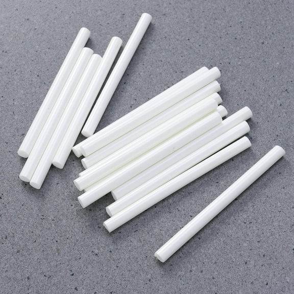 WHAMVOX  20 Pcs Adhesive Sticks Color Hot Melt Glue Colored Travel White