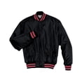 thumbnail image 1 of Chaqueta Heritage de poliéster con cierre a presión para adulto BLACK/ SCAR/ WHT XL Holloway 229140, 1 of 1