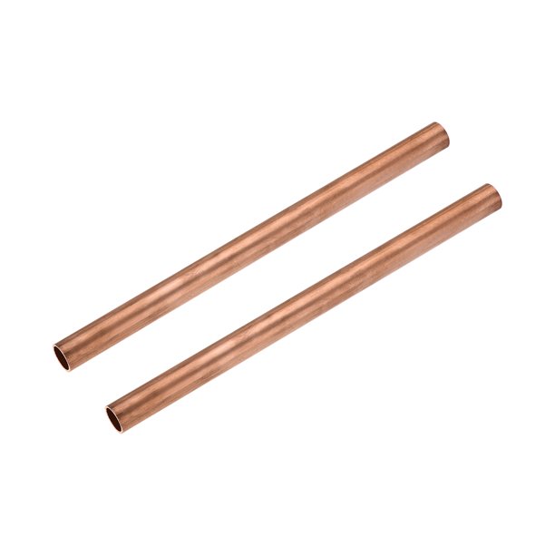 Copper Round Tube 13mm OD 1mm Wall Thickness 200mm Length Straight