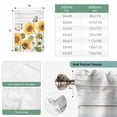 thumbnail image 6 of Yellow Sunflowers Balloon Curtains 63 Inch Length for Living Room/Bedroom, Vintage Country Flowers Butterfly Wood Board Rod Pocket Privacy Door Curtains Decorative Tie Up Shade for Window 52"x63", 6 of 8