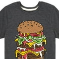 thumbnail image 3 of Instant Message - Sloppy Burger Lover - Toddler & Youth Short Sleeve Graphic T-Shirt, 3 of 6