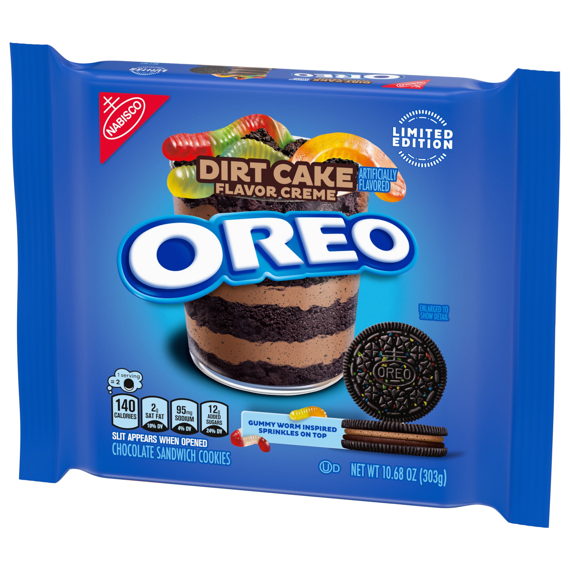 2 pack) OREO Dirt Cake Chocolate Sandwich Cookies, Limited Edition