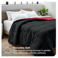 thumbnail image 2 of Queen Comforter - Reversible Colors - Goose Down Alternative - Ultra-Soft - Premium 1800 Series - All Season Warmth - Bedding Comforter (Queen, Black/Red), 2 of 8