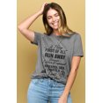 thumbnail image 2 of If I Say First Of All Run Away Women's Fashion Relaxed T-Shirt Tee Heather Gray 2X-Large, 2 of 3