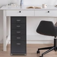 thumbnail image 3 of Miumaeov Metal Storage Cabinet Tall Garage Cabinet with Wheel & 5 Drawers for Home Office, 3 of 24