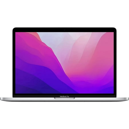 Pre-Owned 2022 Apple MacBook Pro Laptop with M2 chip: 13.3-inch Retina Display, 8GB RAM, 256GB SSD Storage, Touch Bar - Silver (Fair)