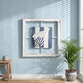 thumbnail image 6 of Blue White Distressed Nautical Starfish Wall Hanging Decor with Fishing Net, Mediterranean Coastal Beach Wall Art Ornament, Decor for Homestay Background Wall Living Room Bathroom, 6 of 7