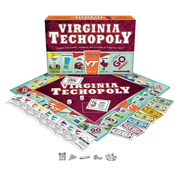 Virginia Tech Opoly Board Game, by Late for the Sky