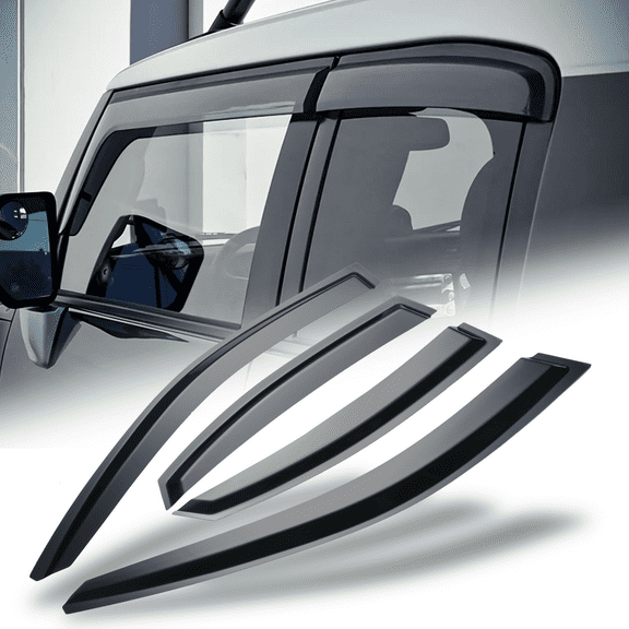 Magshion Set of 4 Outside Mount Window Visor Deflector Rain Guards Smoke Tinted for 2019-2023 Kia Forte