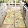 thumbnail image 4 of Kitchen Rugs Sets Of 2,Pioneer Flower Floral Print Pattern Anti Fatigue Kitchen Mat Rugs Non Slip Washable,Decorative Kitchen Floor Mats for Kitchen,Sink,Laundry,17"X47", 4 of 5