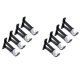 thumbnail image 1 of Soportes de Varilla de Cortina Individual de 8 Paquetes para Varillas de Cortina AleacióN de Aluminio Soportes de Varilla de Cortina de Servicio Pesado (Negro), 1 of 1