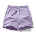 thumbnail image 3 of Women's Elastic Waist Quick Dry Shorts - Loose Fit, Sports/Casual, High Waist - S-XXXXXL, 3 of 3