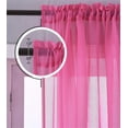 thumbnail image 4 of Cortinas Yancorp Voile Transparente Degradado Rosa Púrpura 160x160 cm 2 Paneles, 4 of 8