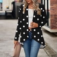 thumbnail image 6 of Women's Casual Solid Color Loose Long Sleeve Cardigan Coat Sweater Tops Warm Knit Outerwear Fall Fashion Gift | CSEONE,Black XL, 6 of 9