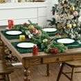 thumbnail image 2 of Sm:)e Green Christmas Tree Soft Plush Faux Fur Placemats 12x18 Inch, Kitchen, Dining Table Decor, Winter Christmas Party Decor, 2 of 6