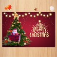 thumbnail image 2 of Wangscanis Home Christmas Floor Mat, Snowman/Santa Printed Square Carpet, 2 of 8