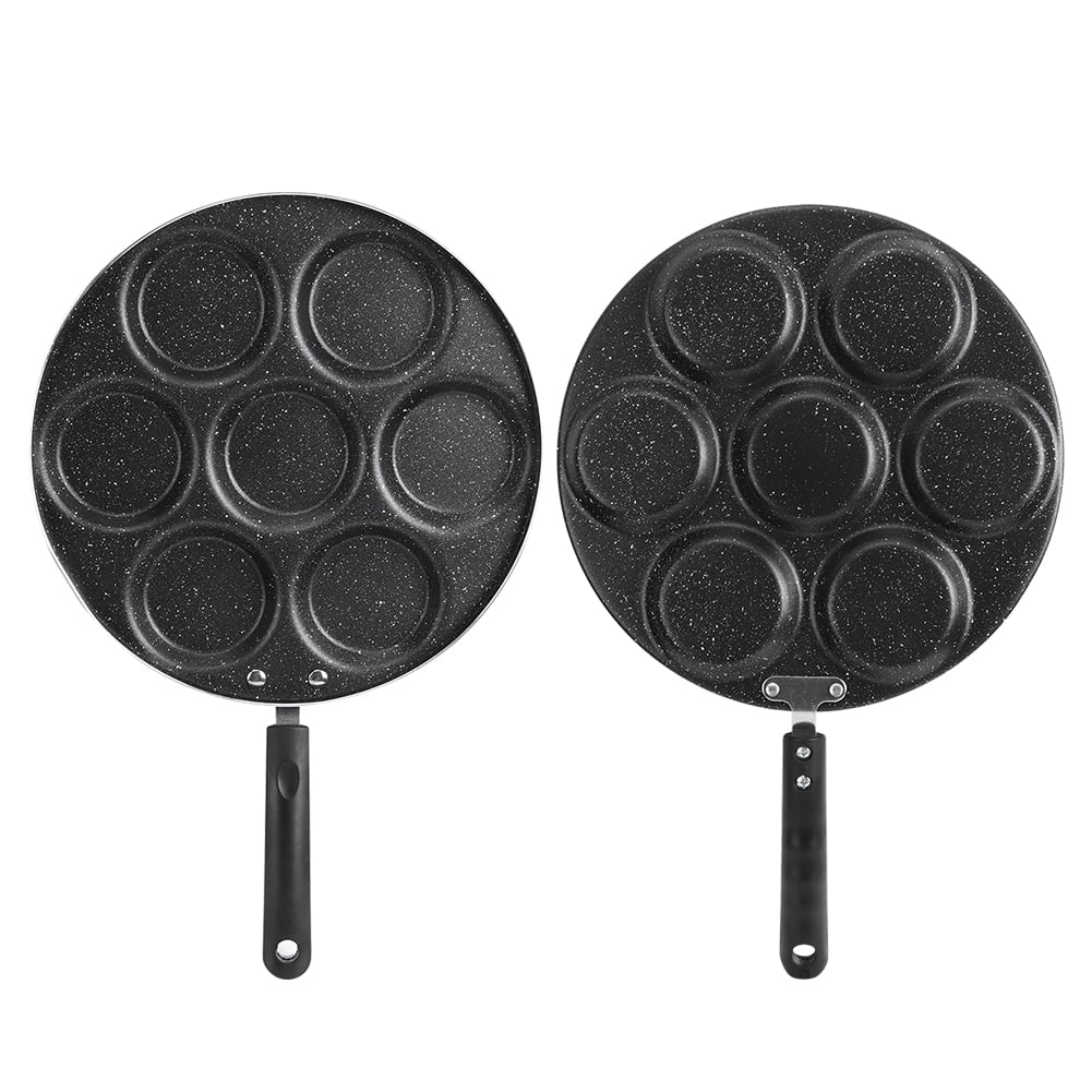 Haofy 7 Holes Frying Pan Non Stick Fried Eggs Cooking Pan Burger Mold Household Kitchen Cookware,Cooking Pan,Kitchen Cookware
