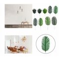 thumbnail image 4 of Planta artificial Planta de simulación de flores falsas Sanweikui planta verde única decoración de paisajismo de pared de boda hojas verdes (tira de 44 cm Sanweikui (verde claro)*20) Sailing  Electrónica, 4 of 5