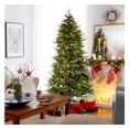 thumbnail image 1 of Árbol de Navidad Glitzhome, abeto verde preiluminado, 6 pies con 350 LED, 1 of 9