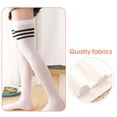 thumbnail image 4 of Sonducket 4X 32cm Calcetines hasta el muslo Antideslizantes Estilo preppy Botas de calcetín Medias hasta el muslo para diario Fiesta de Type3 NO3, 4 of 6