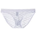 thumbnail image 3 of SGFCWSX Men's Sheer Mesh Lace Briefs** White XXXL, 3 of 6