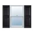 thumbnail image 1 of 15 Inch X 63 Inch Standard Raised Panel Exterior Vinyl Shutter Black (Pair), 1 of 2