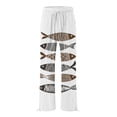 thumbnail image 4 of YUANGUANST Women's Wide Leg Pants Women's Beach Boho Style Loose Casual Straight Leg Pants Business Work Casual Pants, 4 of 4