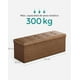 thumbnail image 4 of SONGMICS Puff Almacenaje, Banco de Almacenamiento, 38 x 110 x 38 cm, Soporta hasta 300 kg, para Sala de Estar, Dormitorio, Entrada, Marrón Café, 4 of 5