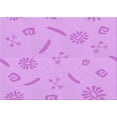 thumbnail image 1 of Ahgly Company Machine Washable Indoor Rectangle Transitional Blossom Pink Area Rugs, 7' x 10', 1 of 7