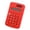 Red, variant on weibbin Campus Color Calculator Large Screen 8 Digit Display Office Finance Portable Calculator for Elementary Math