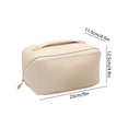 thumbnail image 3 of Leather Cosmetic Storage Bag, Large Capacity Travel Wash Bag, Multi-Function PU Leather Organizer for Toiletries & Cosmetics, Durable & Portable Design for Travel & Home Use, 3 of 6