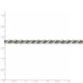 thumbnail image 2 of Beautiful Sterling Silver 4.75mm Diamond-cut Rope Chain, 2 of 2